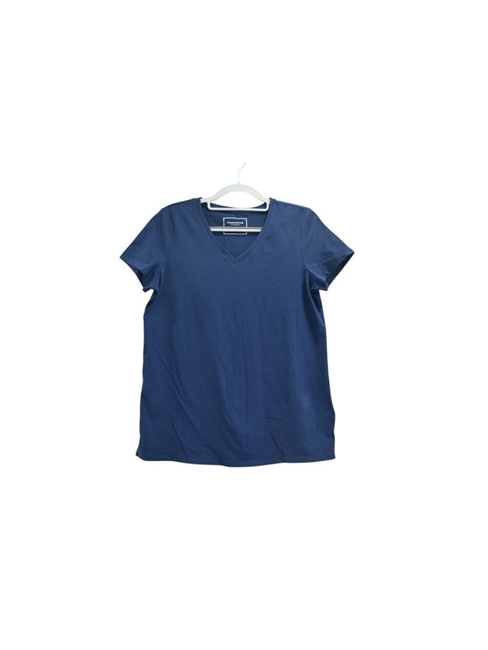 NWT Charter Club Short Sleeve V Neck Tee Sleep Lounge Pajama Shirt Sz XS Navy